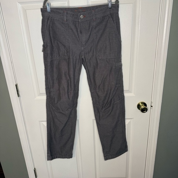 L.L. Bean Other - L.L. Bean Rare Mens Gray Canvas Heavy Duty Pants Style # 285620 Size 34L 32W GUC